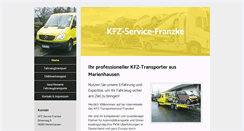 Desktop Screenshot of kfz-trans-m.de