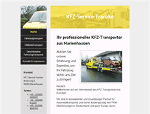 Tablet Screenshot of kfz-trans-m.de